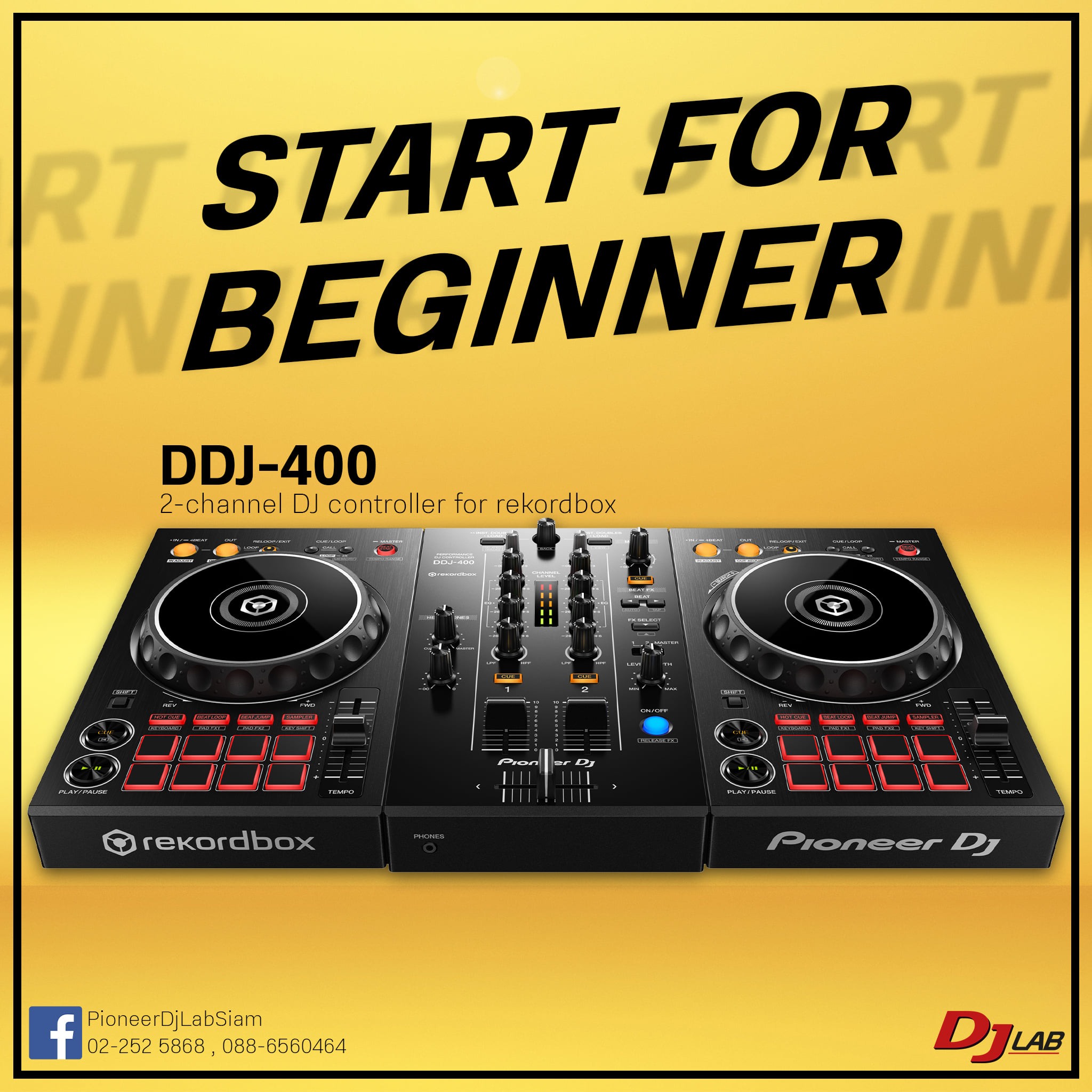 DJ Lab Siam - DDJ-400 รุ่นเริ่มต้นยอดนิยมที่ใครๆก็เลือกใช้... | Facebook