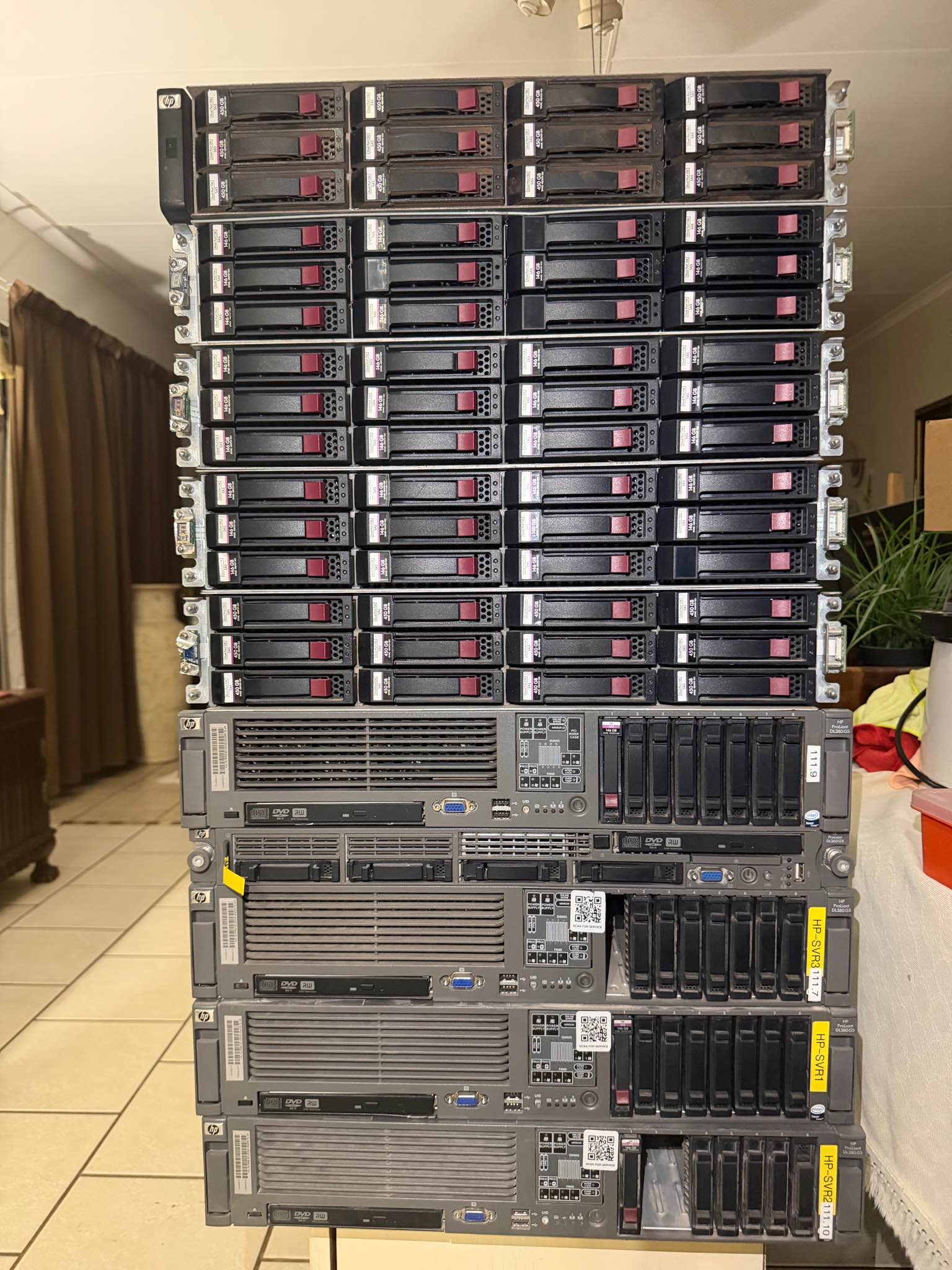 HP Server + Storage Bundle – Fully Populated with Enterprise SAS Drives ...