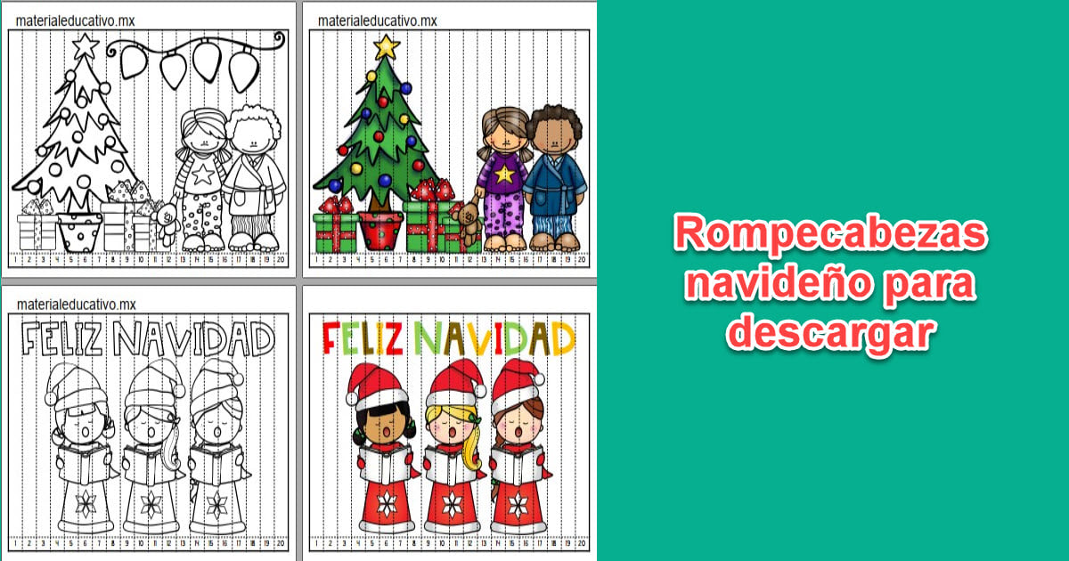 Material - https://www.inicio.blog/2021/12/descarga-gratis-rompecabezas ...