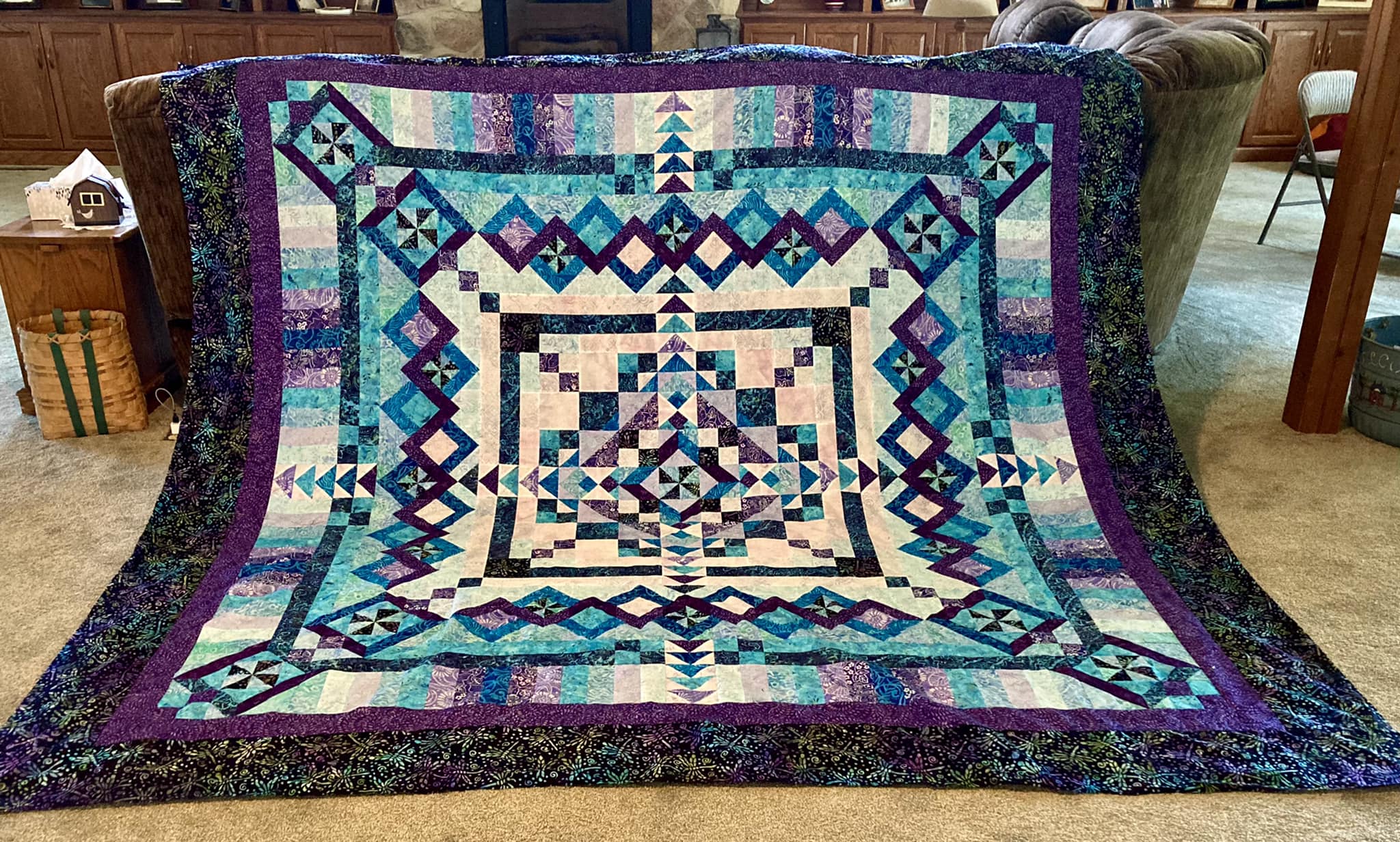 Forest Floor Quilt Pattern By Wing And A Prayer Design - PDF Quilting Template