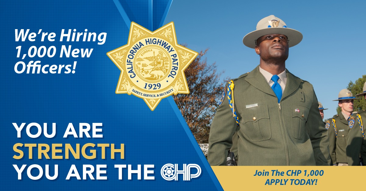 The CHP is seeking 1,000 new... - California Highway Patrol | Facebook