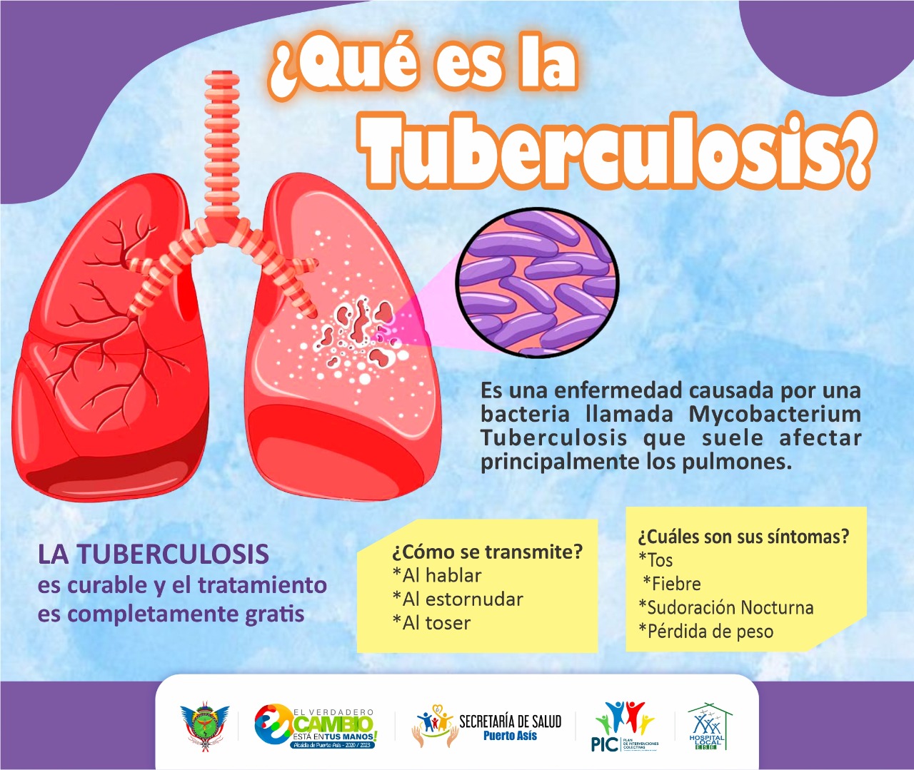 La Tuberculosis, es una enfermedad causada por una bacteria 🦠que afecta ...