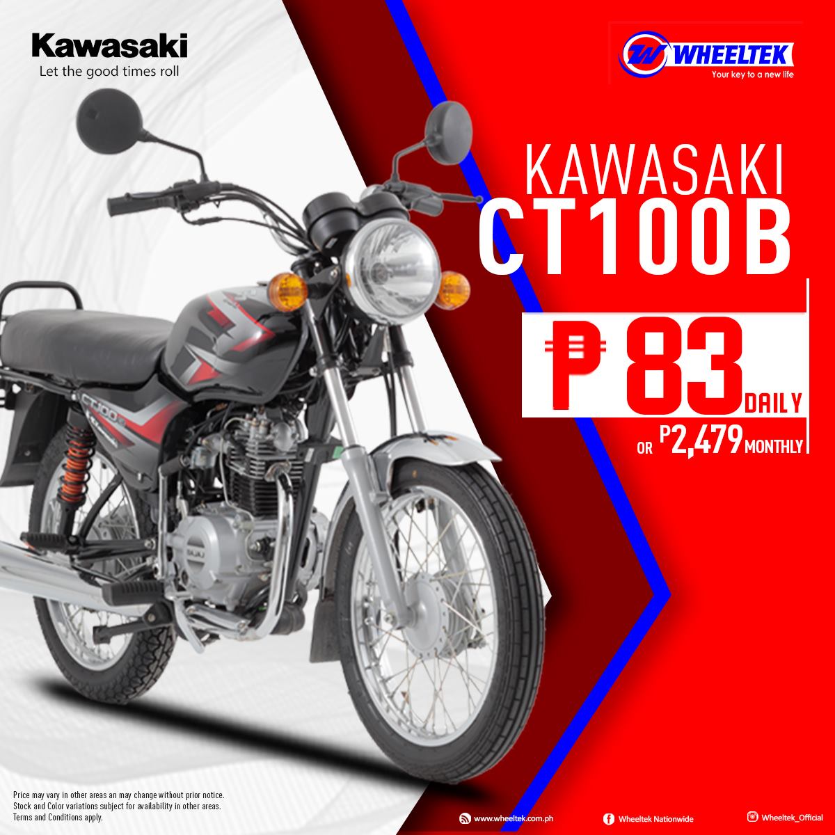 Wheeltek Lupao - Kawasaki Ct100B Visit our Branch for... | Facebook