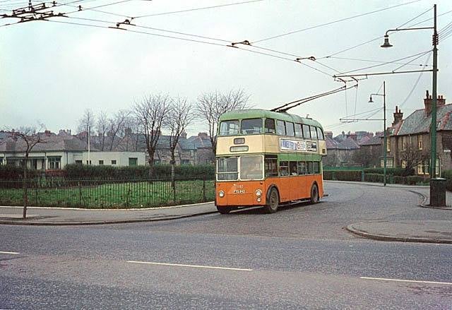 The Glasgow Chronicles - Trolley bus going onto Cumbernauld Road having ...