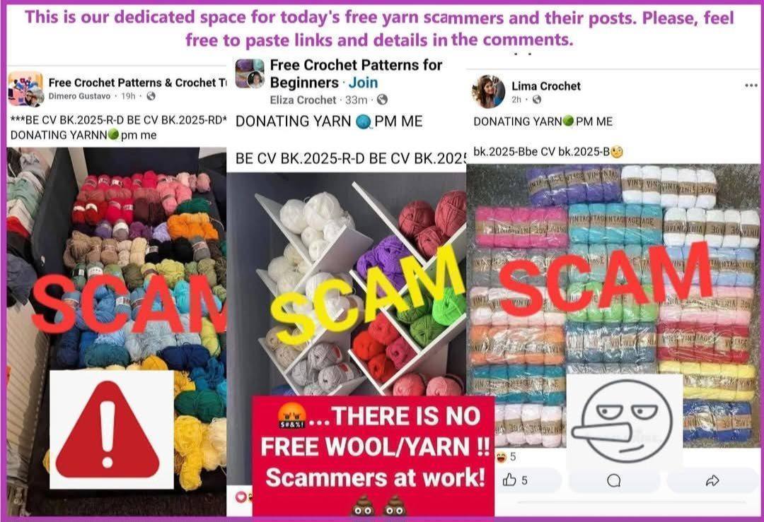 FAKE crochet Expose', The Group | # Today's phony yarn giveaways to ...