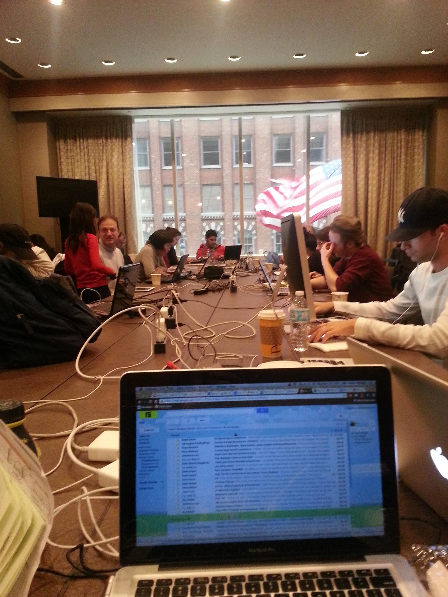 FreshGrad.com - our interm office till power is restored to NYC. Thanks ...
