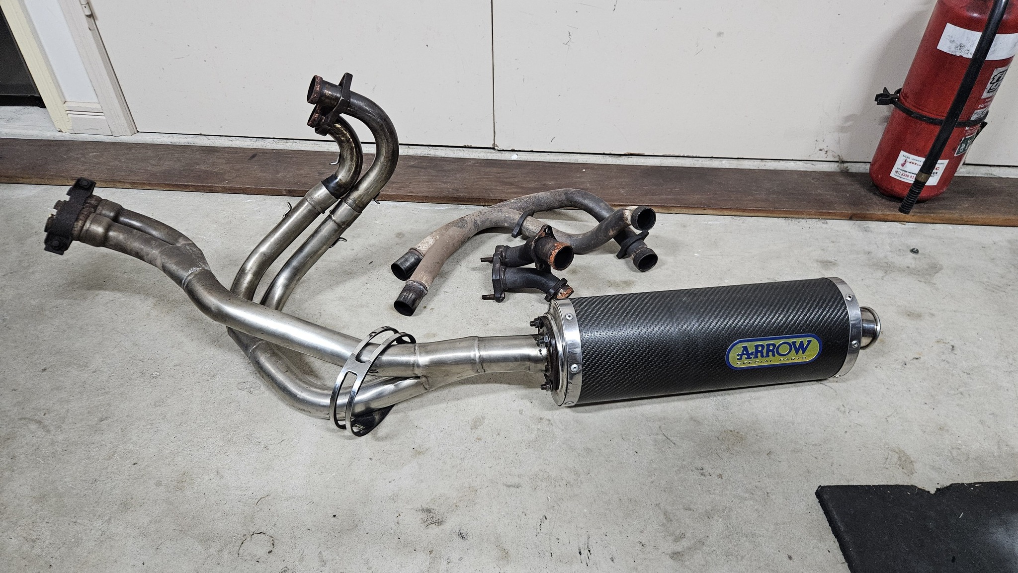 Rvf400/vfr400 half exhaust system for sale