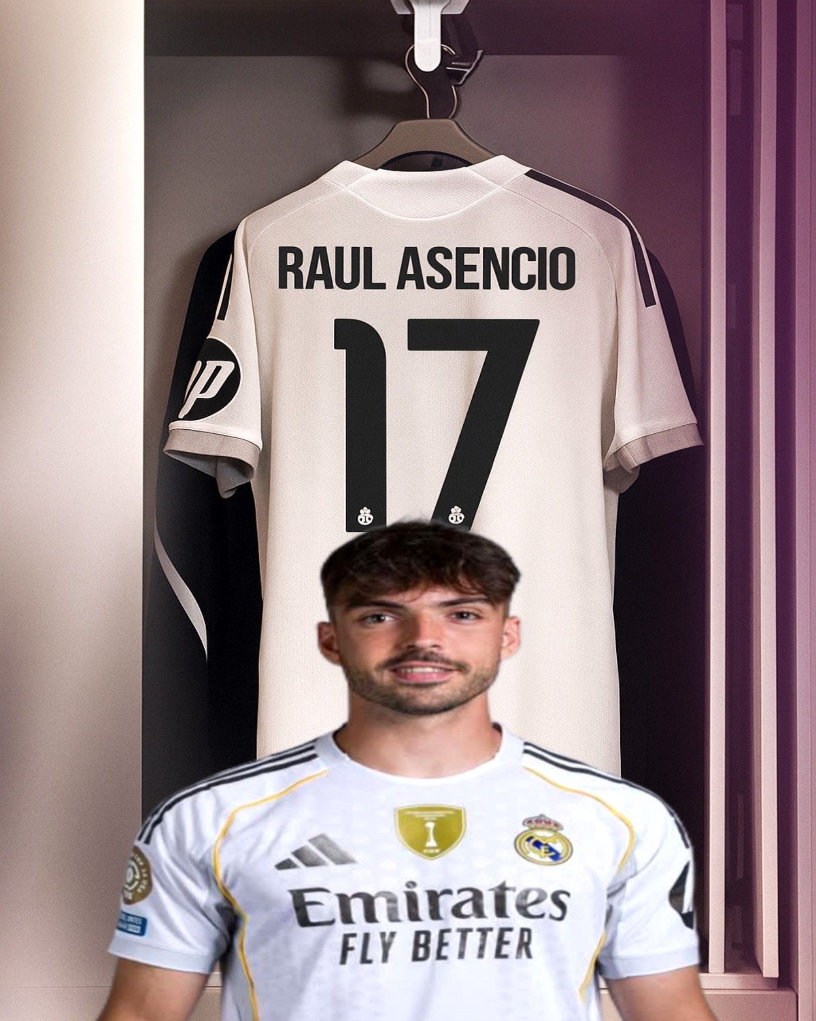 Official: Raul Asencio has been officially assigned the number 17