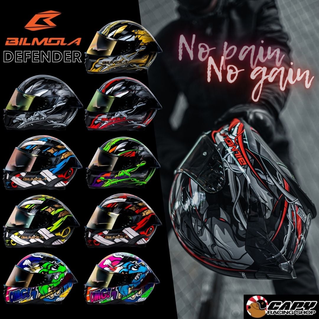 Bilmola รุ่น Defender 2021... - Capy Racing Shop หมวกกันน็อค | Facebook