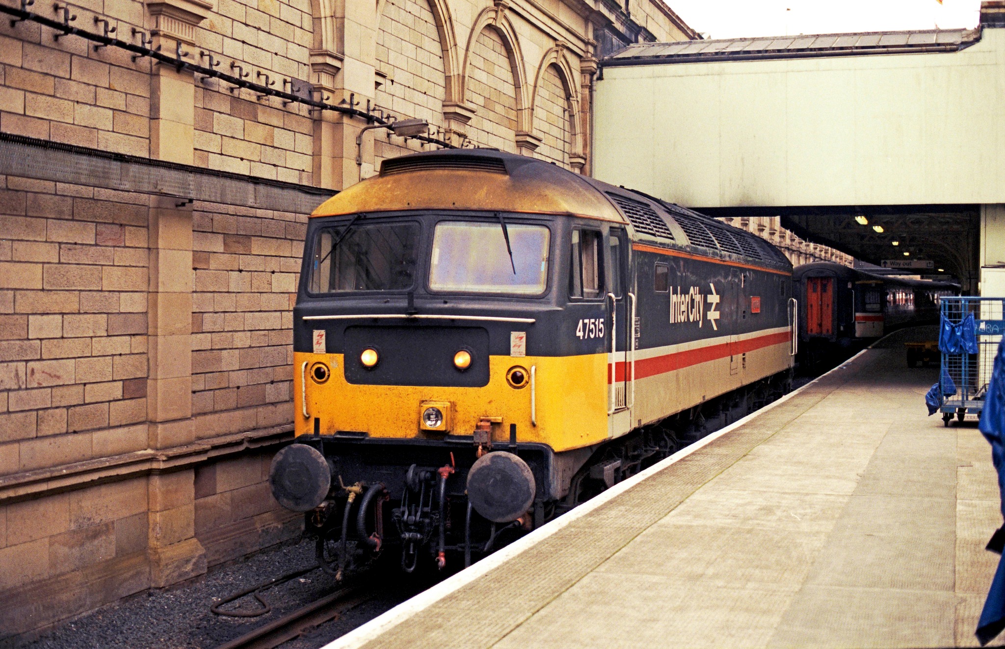 InterCity train 47515 at Edinburgh, Scotland Waverly