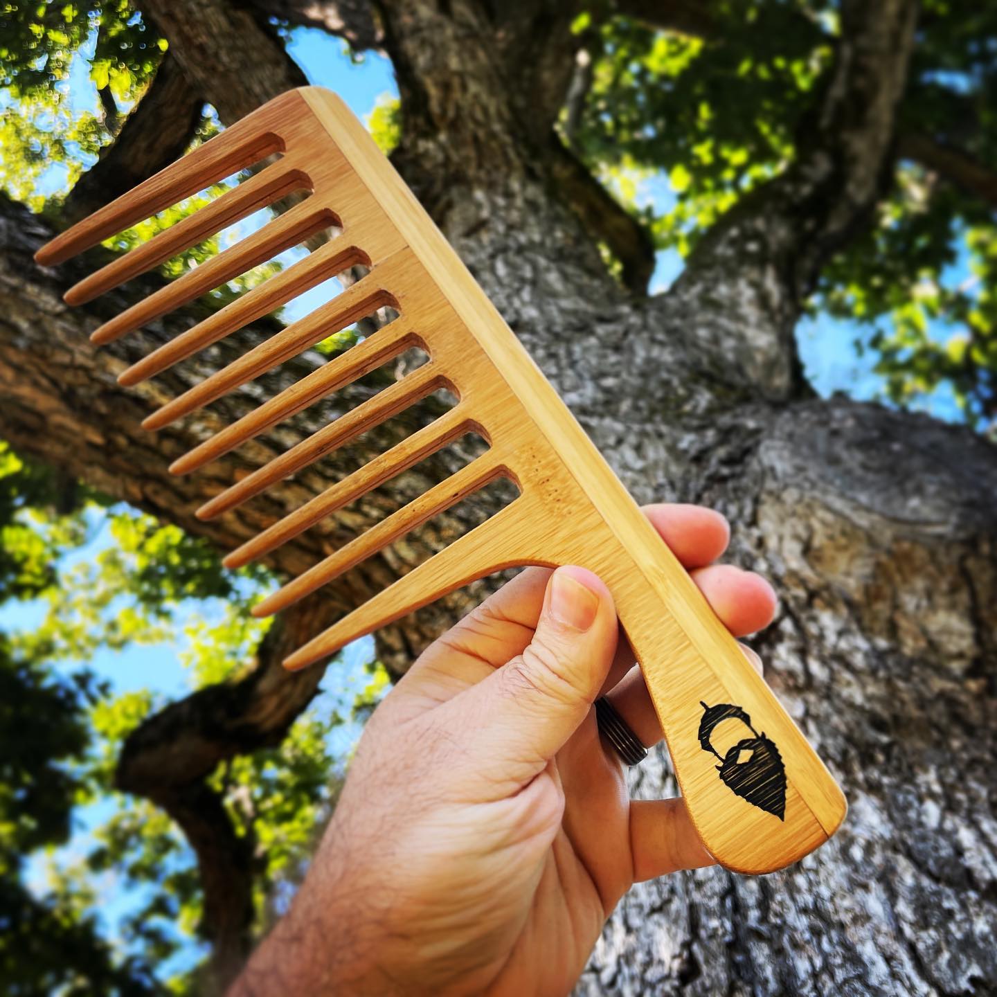 The Sequoia Beard Rake next to one... - Green Beard Grooming