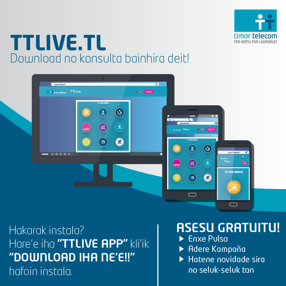 Timor - Asesu GRATUITU ba https://ttlive.tl/ no “Log In” ho ita nia ...