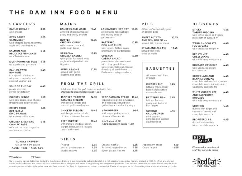 📣NEW MENU ALERT📣 Cast your... - The Dam Inn, Newmillerdam | Facebook