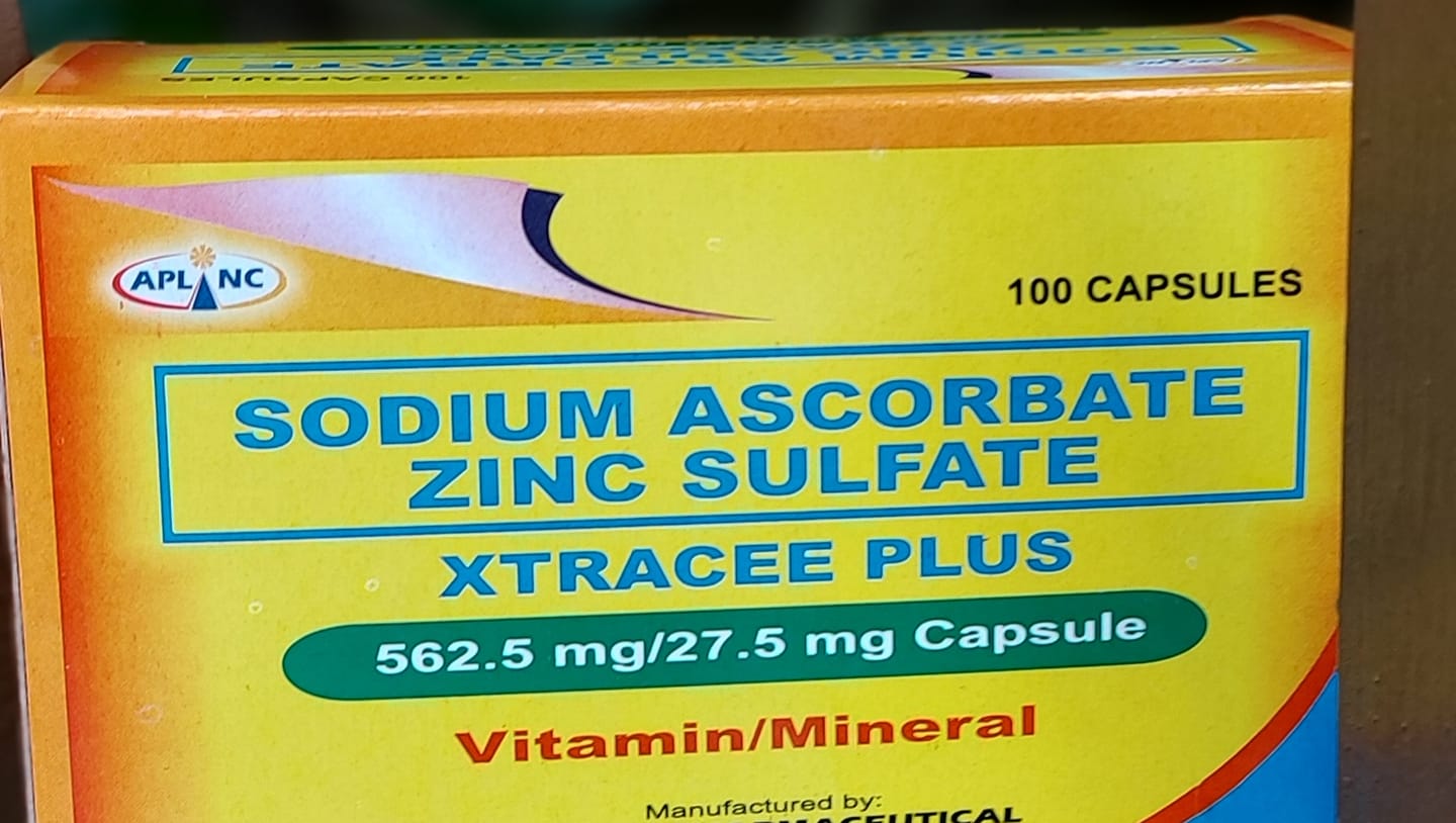 Xtracee PLUS sodium ascorbate vitamin C with ZINC