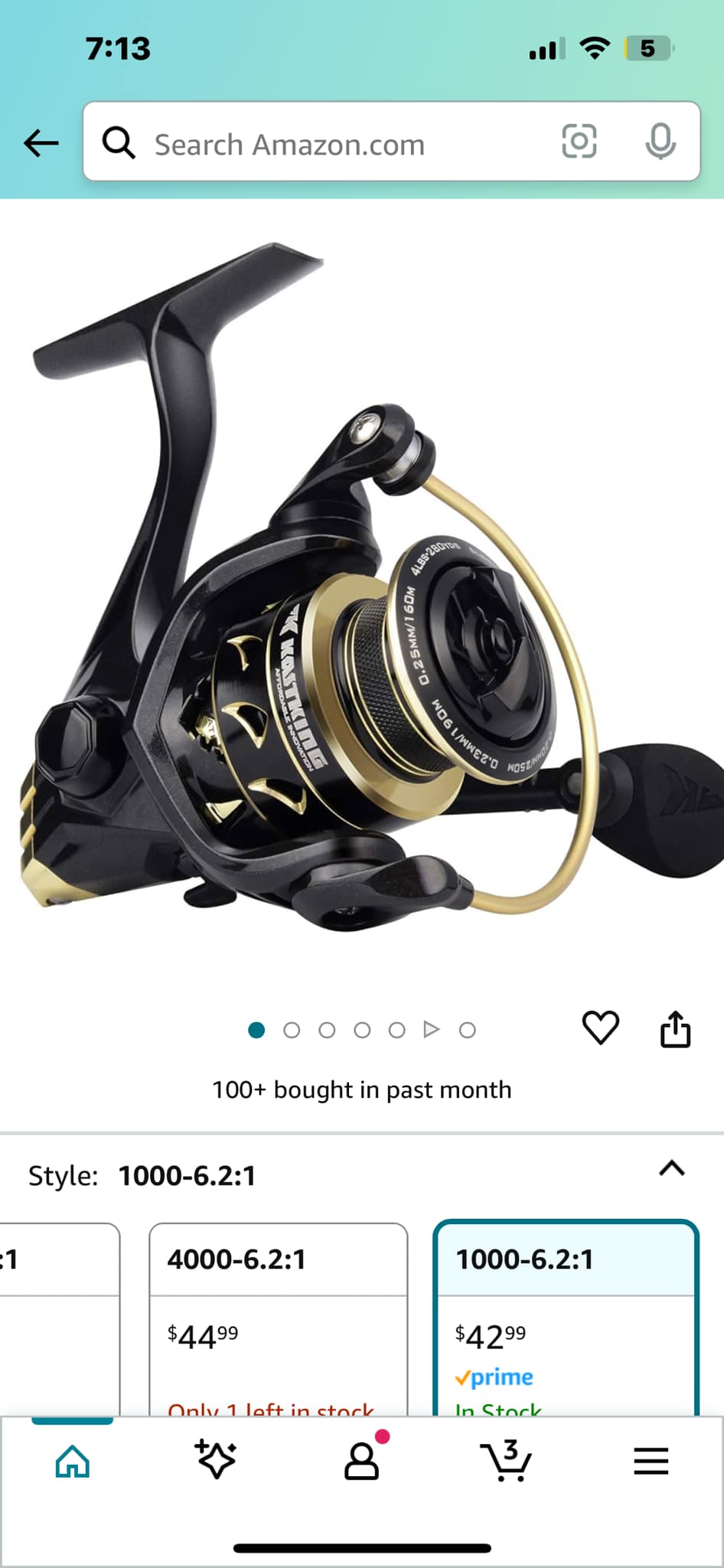 HANDING LiteⅡ Fishing Reels ALL-AROUND Reel 6.5KG Max Drag 1000-6000 Series Smooth and Durable Spinning Reel 5.2:1 Gear Ratio - 18