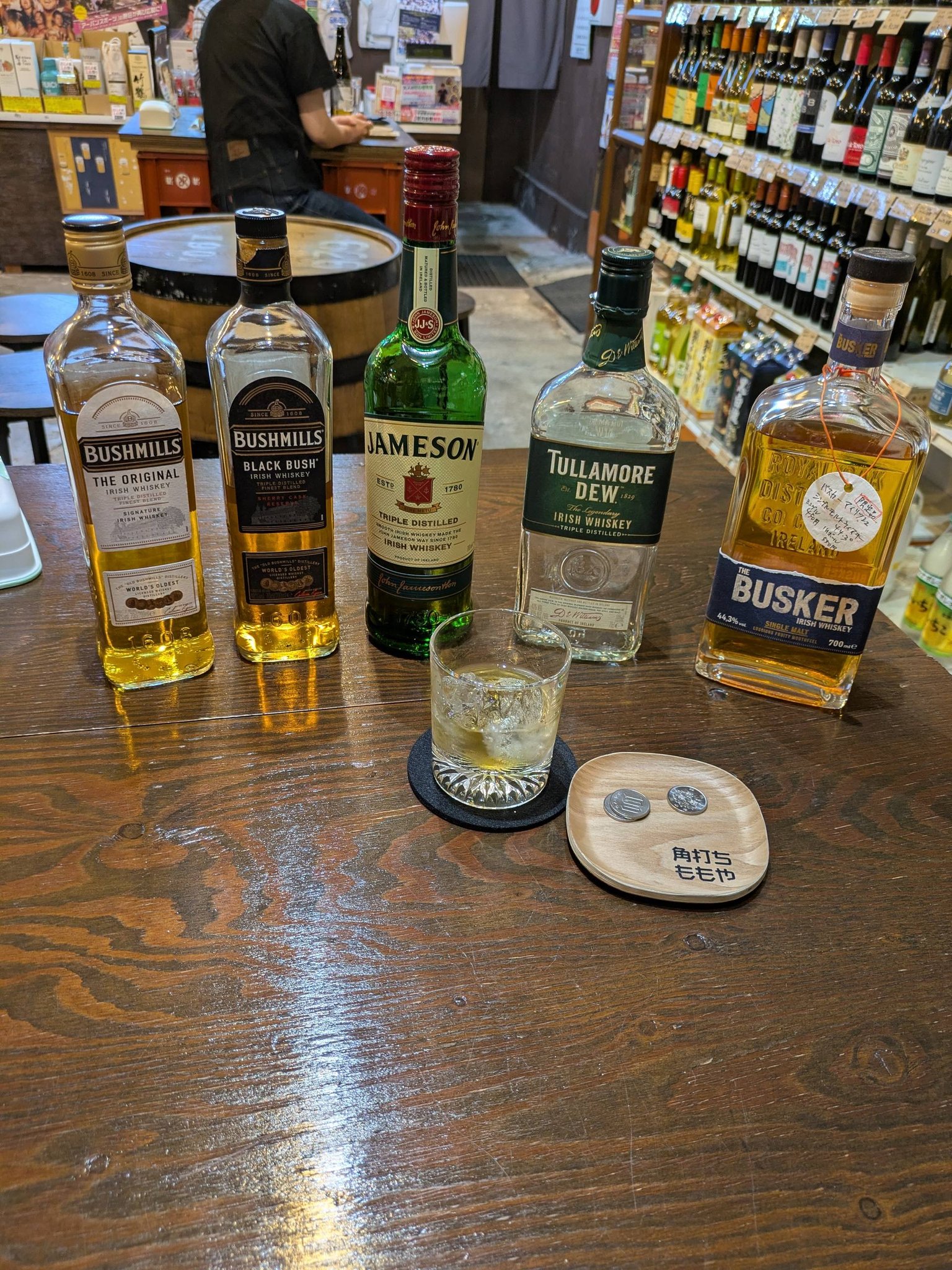 ウイスキー4本セット（Bushmills, Jameson, Busker）