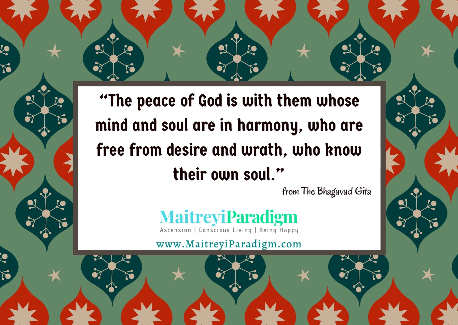 Here is an inspiring... - Vedic Wisdom & Maitreyi Paradigm | Facebook