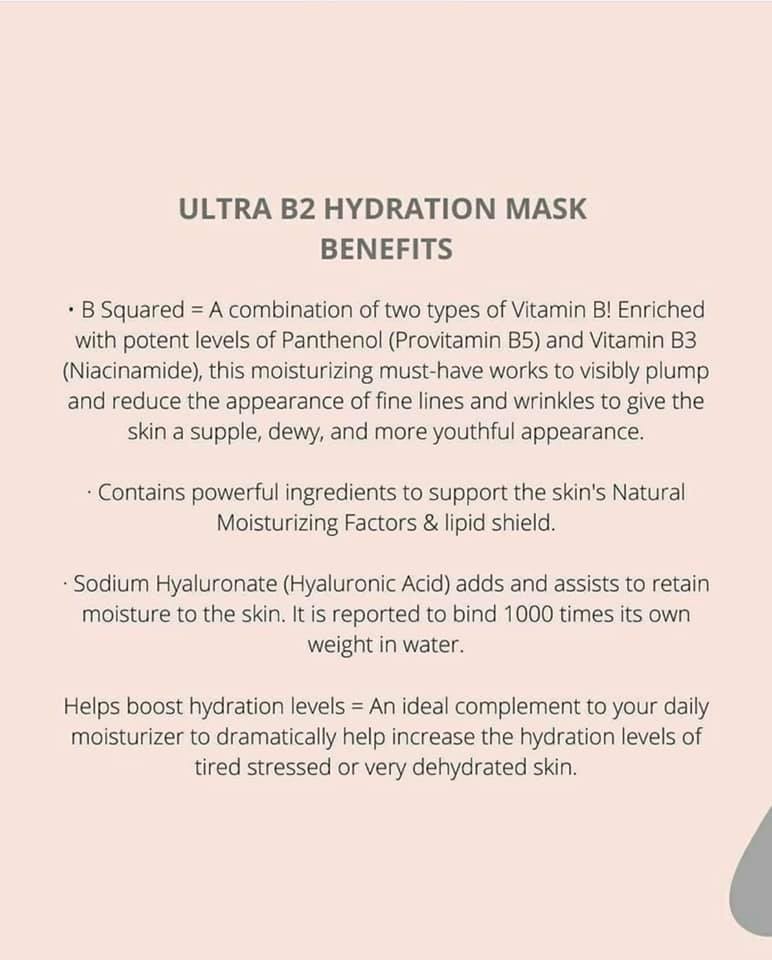 New Ultra B2 Hydration Mask 💧 Our new... - ABOUT FACE clinic