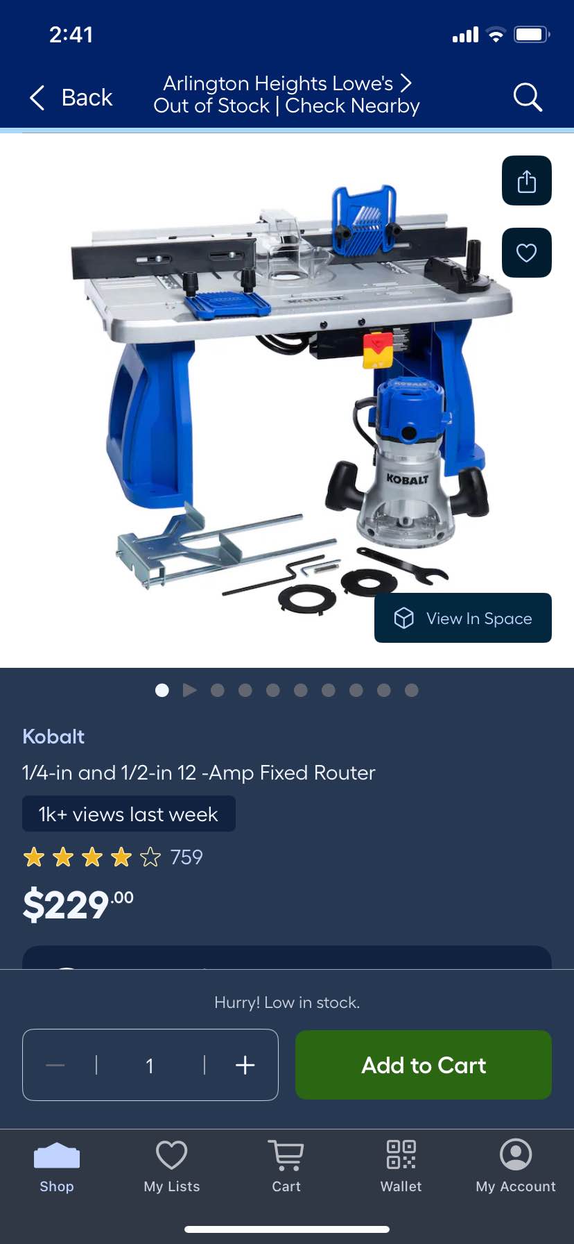 Kobalt router table combo - Router Tables - Arlington Heights, Illinois ...