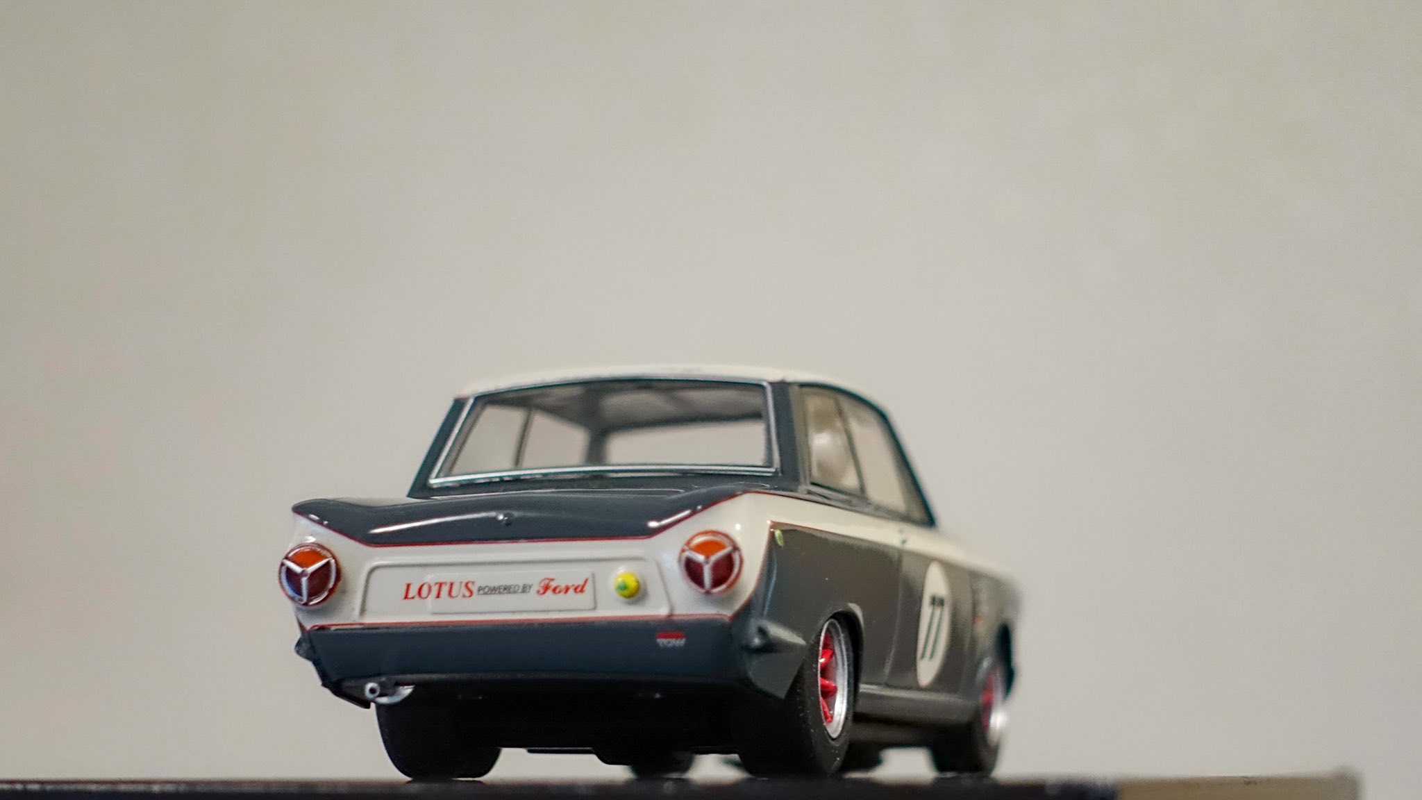 Modified scalextric lotus cortina model