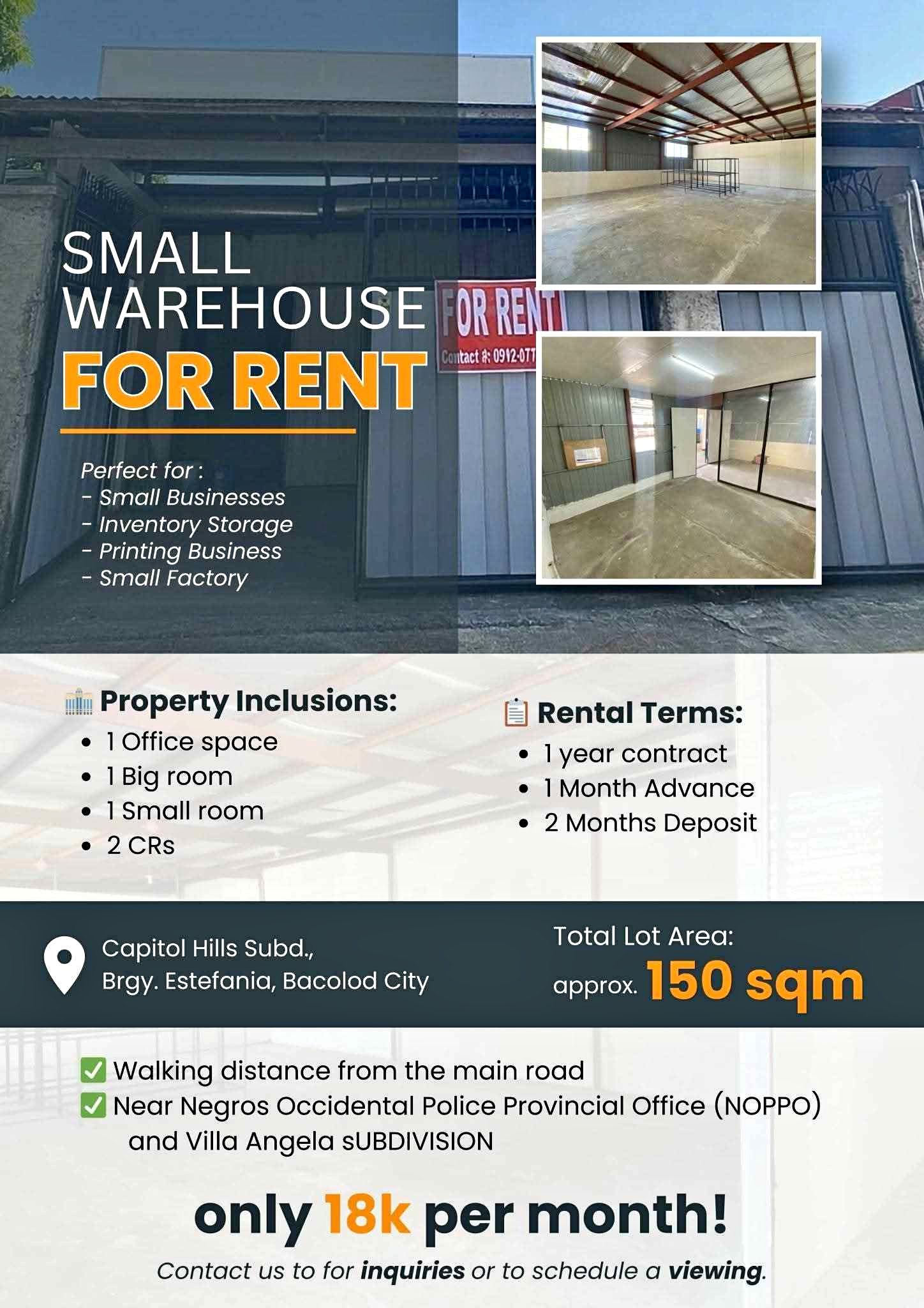Bodega For Rent - Property Rentals - Bacolod City | Facebook ...