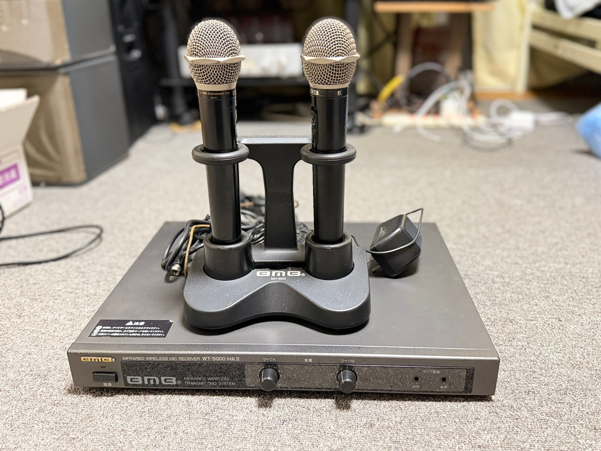 BMB ワイヤレス マイク BMBワイヤレスマイクセットです。 音出し確認