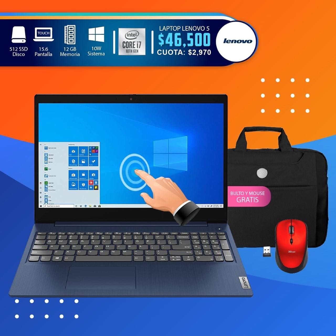 OAS Computer - Laptop Lenovo con Bulto y Mouse Inalámbrico... | Facebook