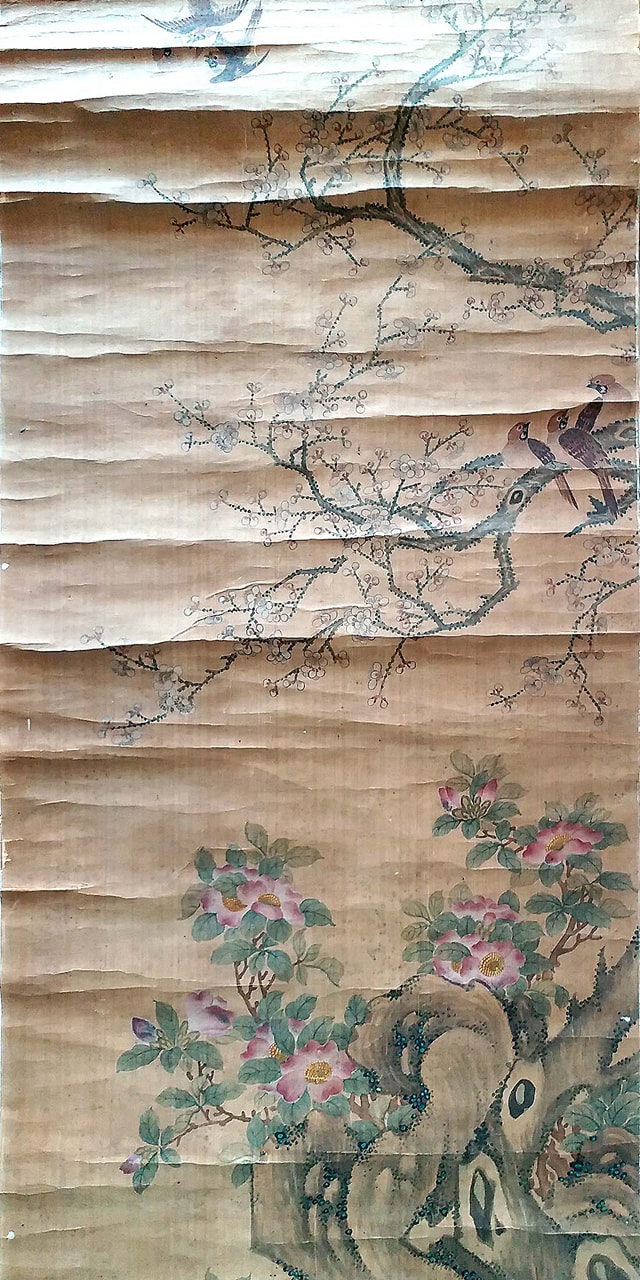 花鳥圖 宋代黄居寀《花鳥圖》 Huang Ju Cai《Birds & Flowers》 Song Dynasty