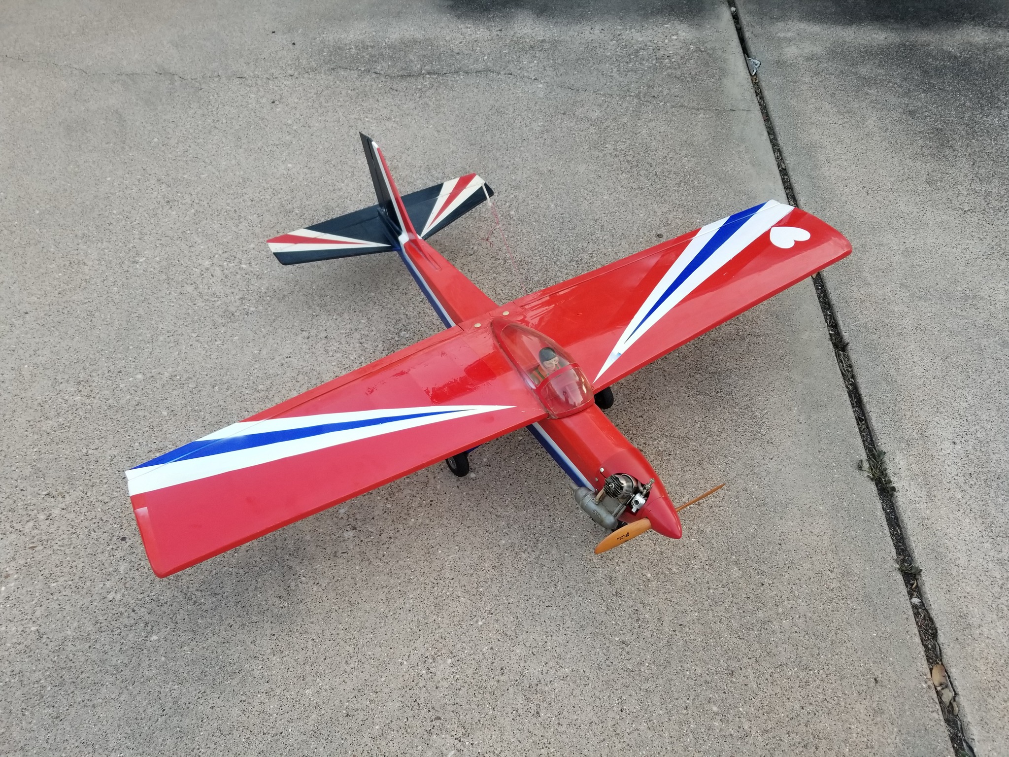 Vintage rc kavalier airplane with enya 35 motor