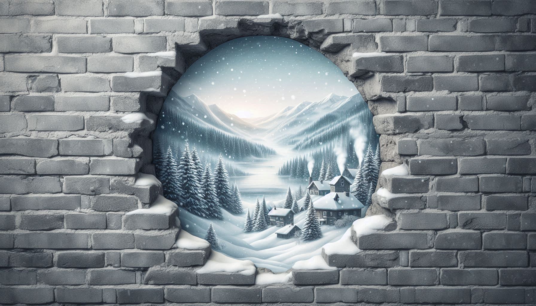 What is inside the hole in the wall in the hills?