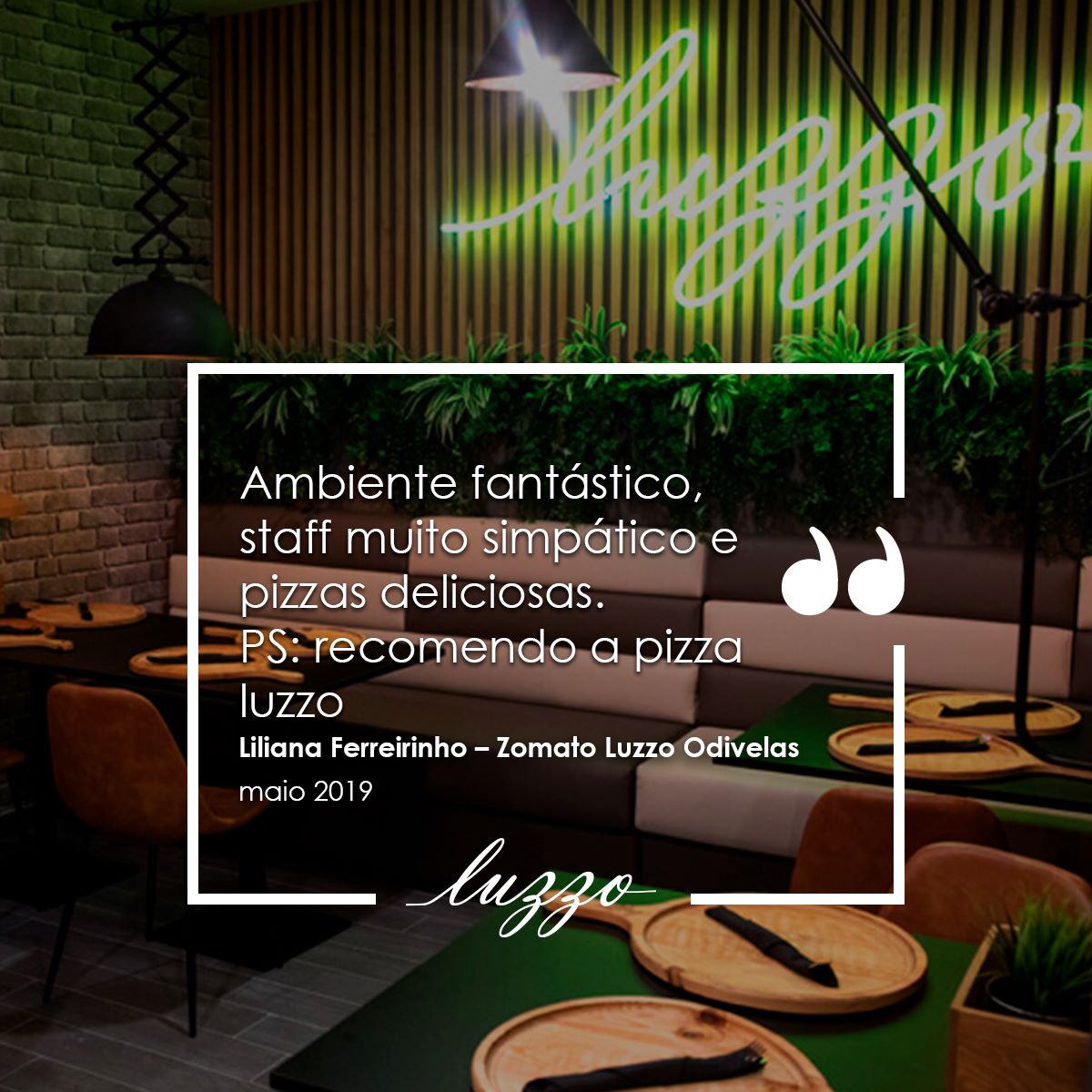 Luzzo Pizzarias - A Liliana foi à Luzzo Pizzaria de...