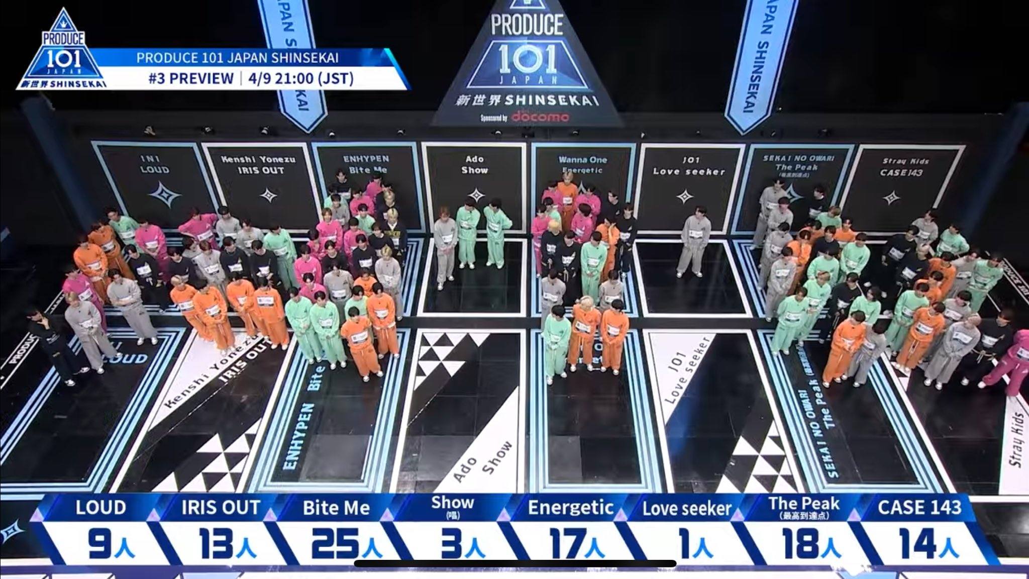 PRODUCE 101 JAPAN SHINSEKAI Battle Songs Spoiler ? •ENHYPEN 