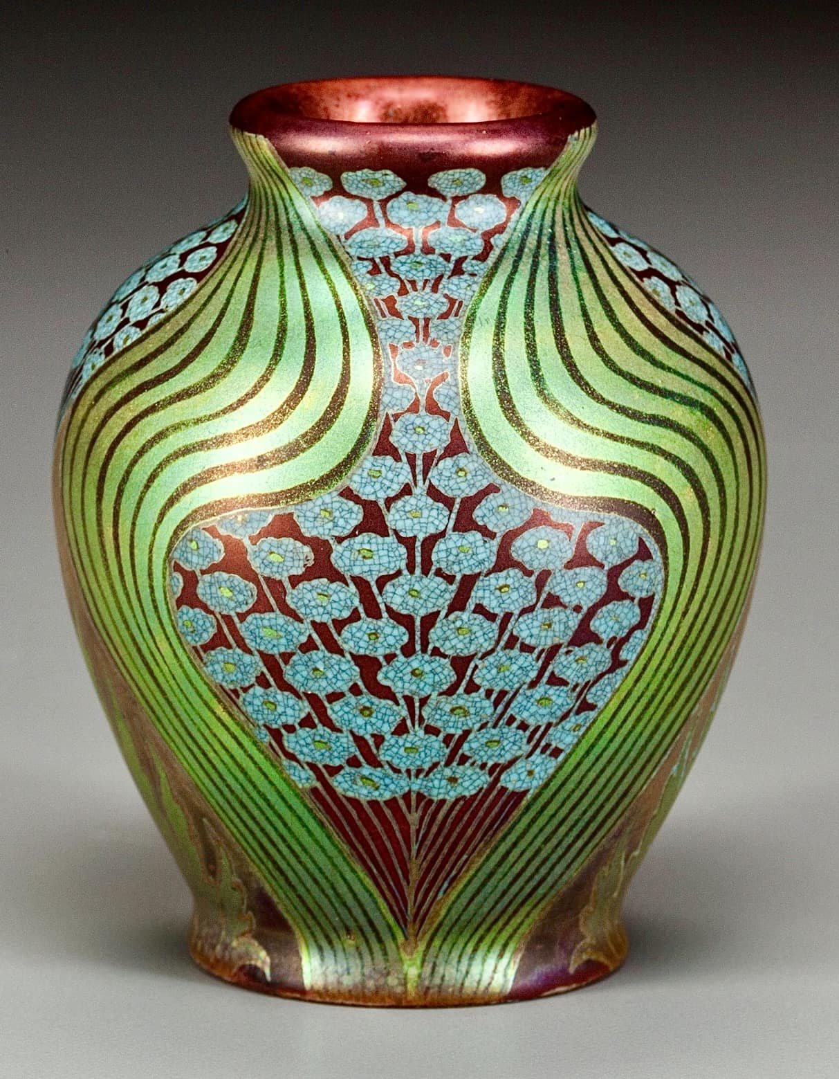 置物 1960s HMV Hungary Majolica Spiral Vase 置物 1960s HMV Hungary Majolica Spiral Vase 1960s HMV Hungary