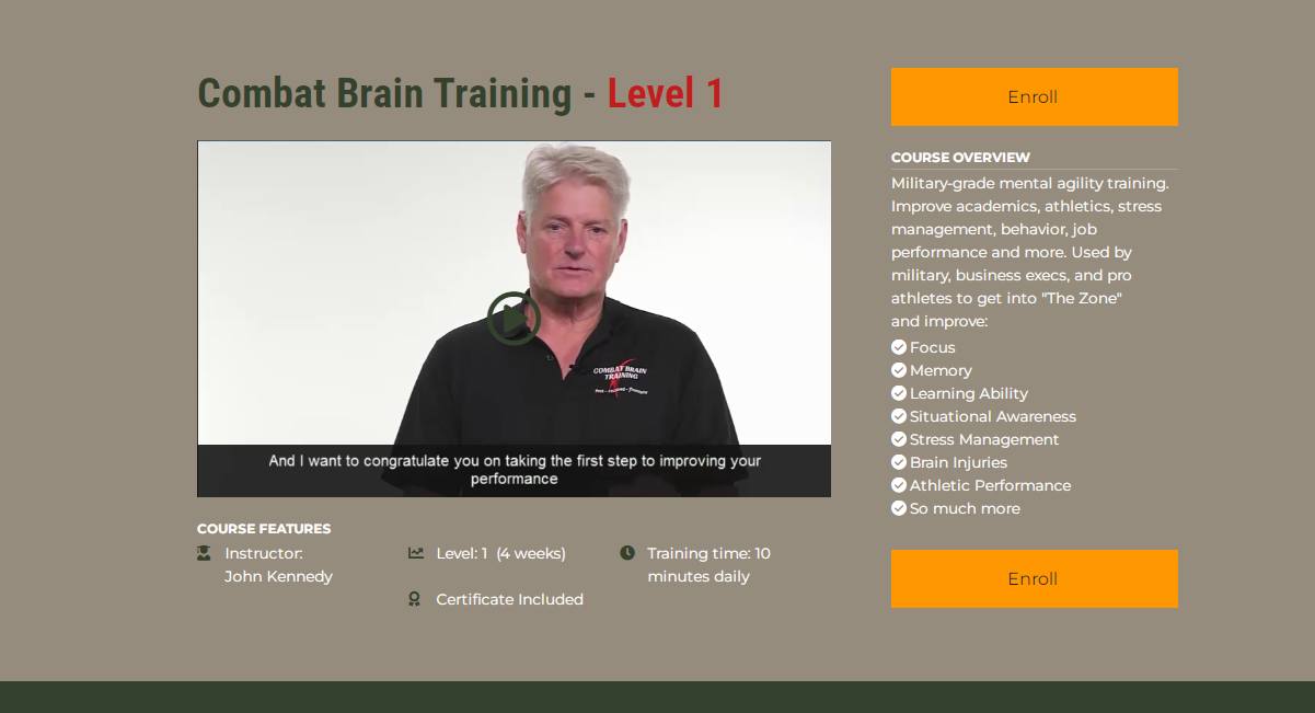 Combat Brain Training