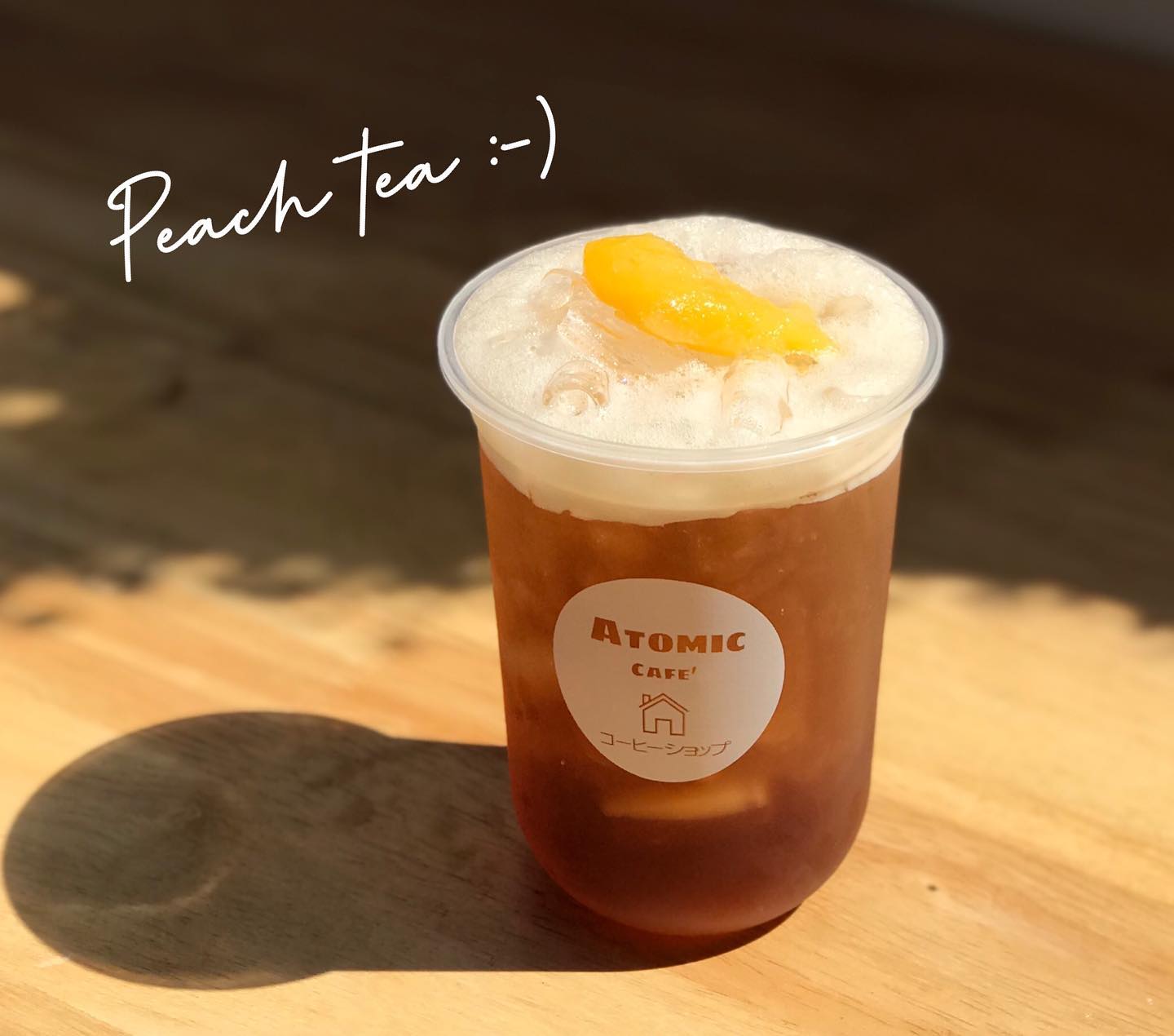 🍑 Peach tea is... - Atomic cafe' - Coffee & Tea Lover's | Facebook