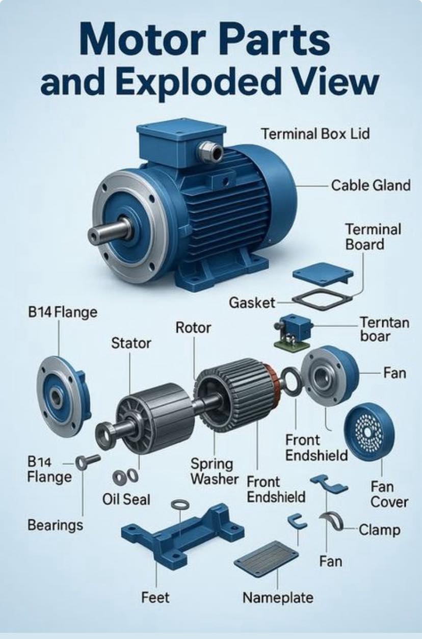 Mechanical Engineering Community™ | Vista explotada de un motor ...