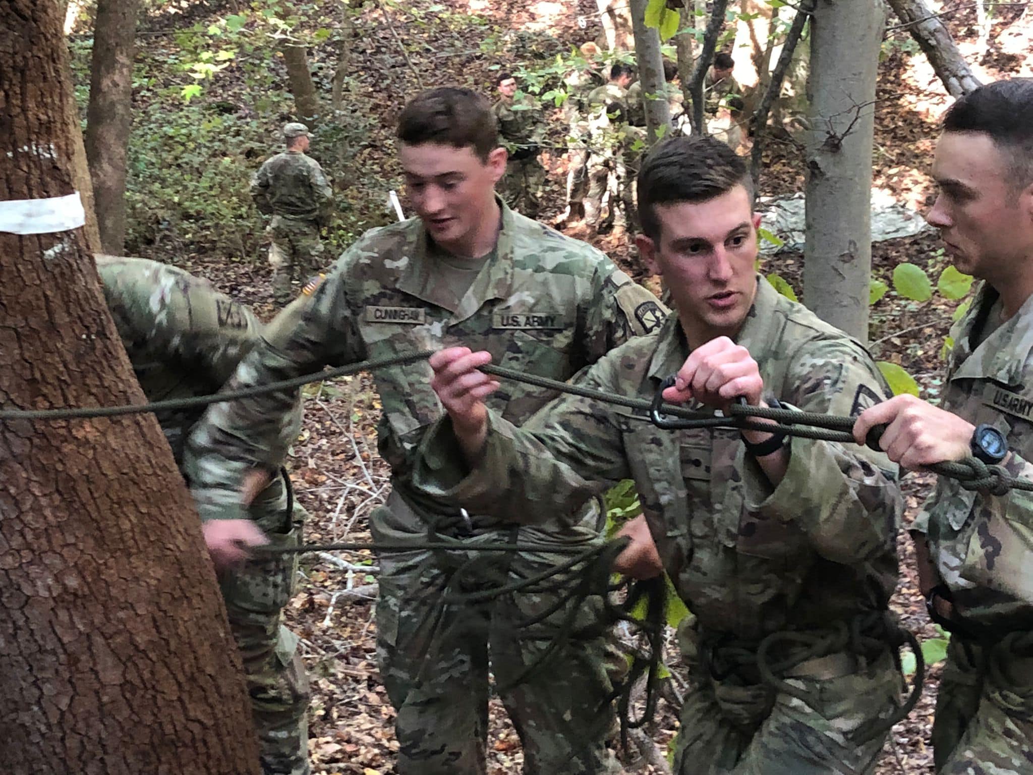 The rope bridge event... - West Virginia University Army ROTC | Facebook
