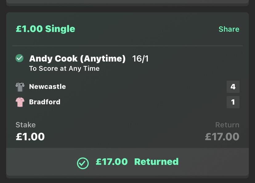 A lovely moment for Andy Cook 🤩 The... - Match of the Day | Facebook
