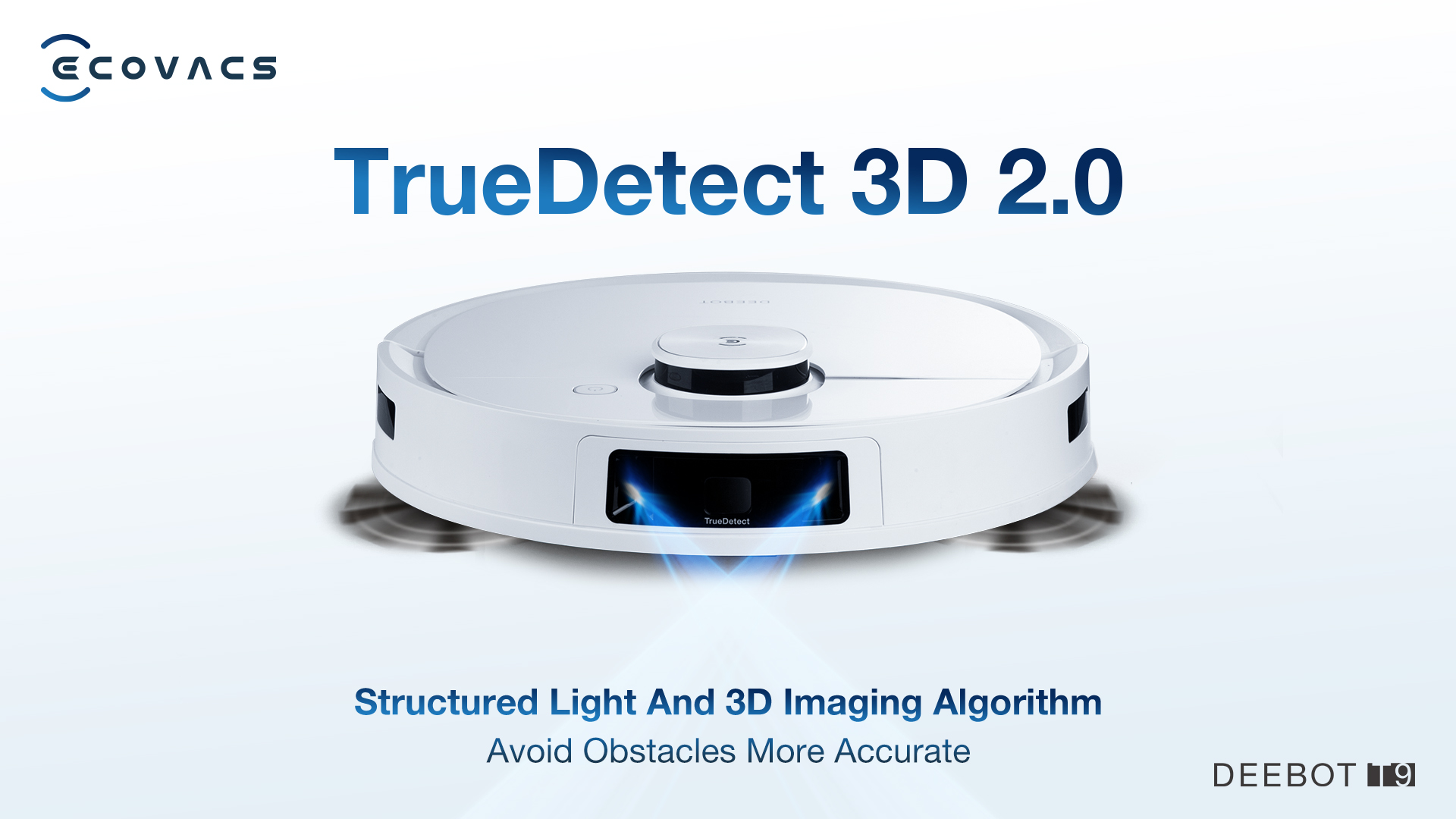 DEEBOT T9 equipped with structured light and 3D imaging algorithm 
