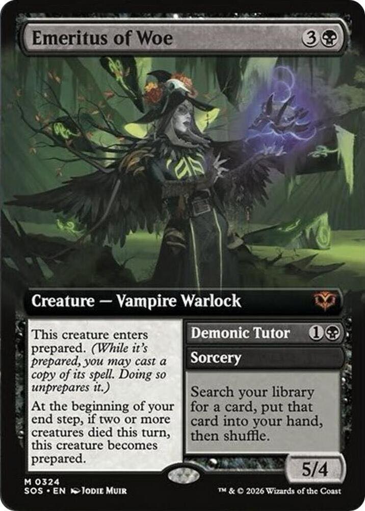 Well, this new judge foil Demonic Tutor wins creepiest freaking card.