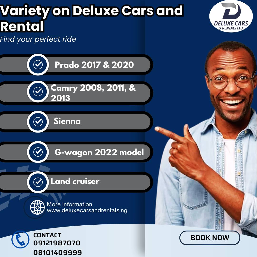 🚗 Choose Your Ride with... - Deluxe Cars and Rentals Limited | Facebook