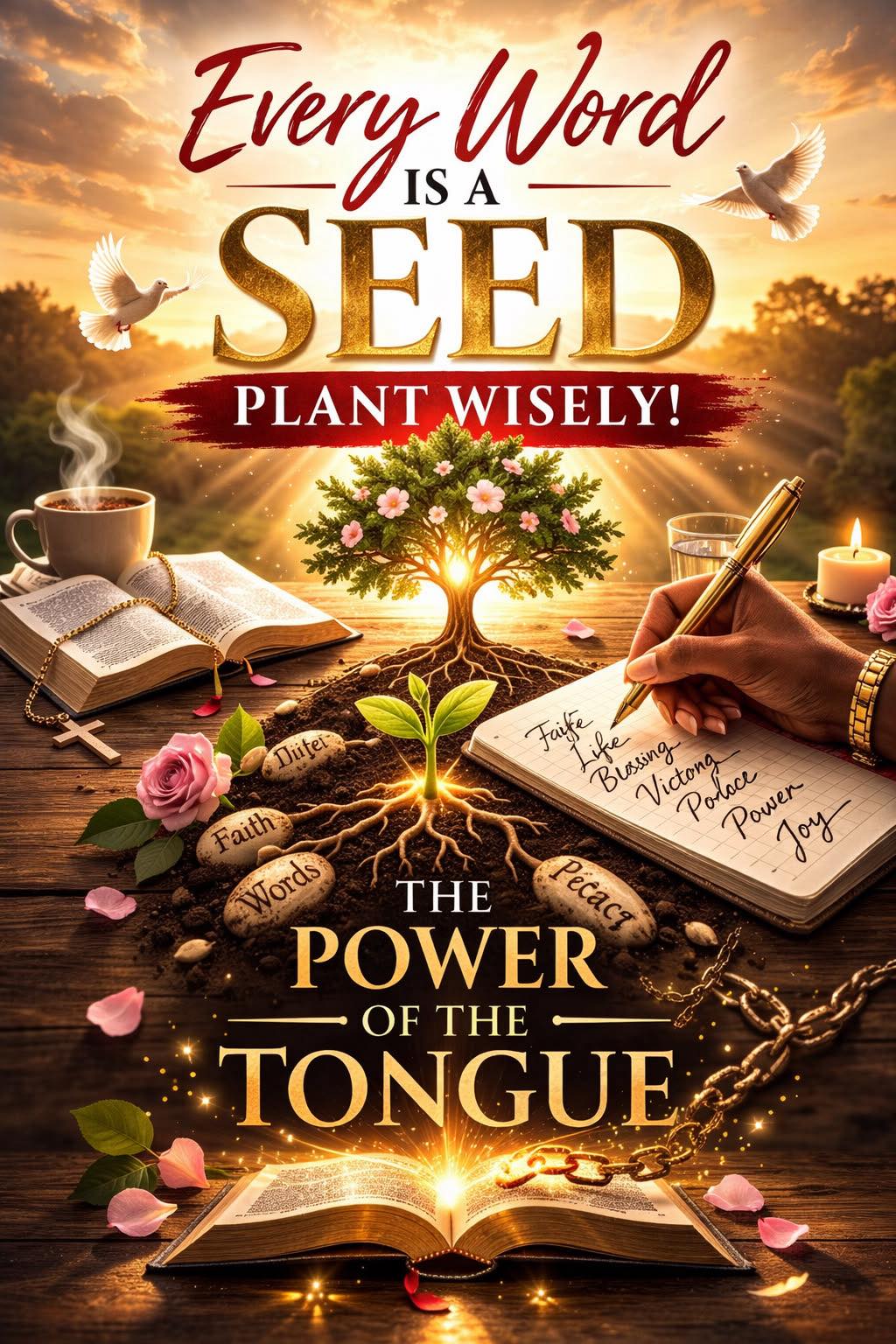 Every word I speak is a seed.” 🌱 😮‍💨 🔥 Thou shalt also decree