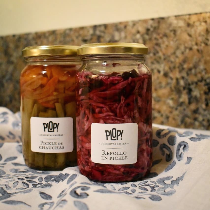 Plop Conservas - Repollo colorado en pickle y Pickle de...
