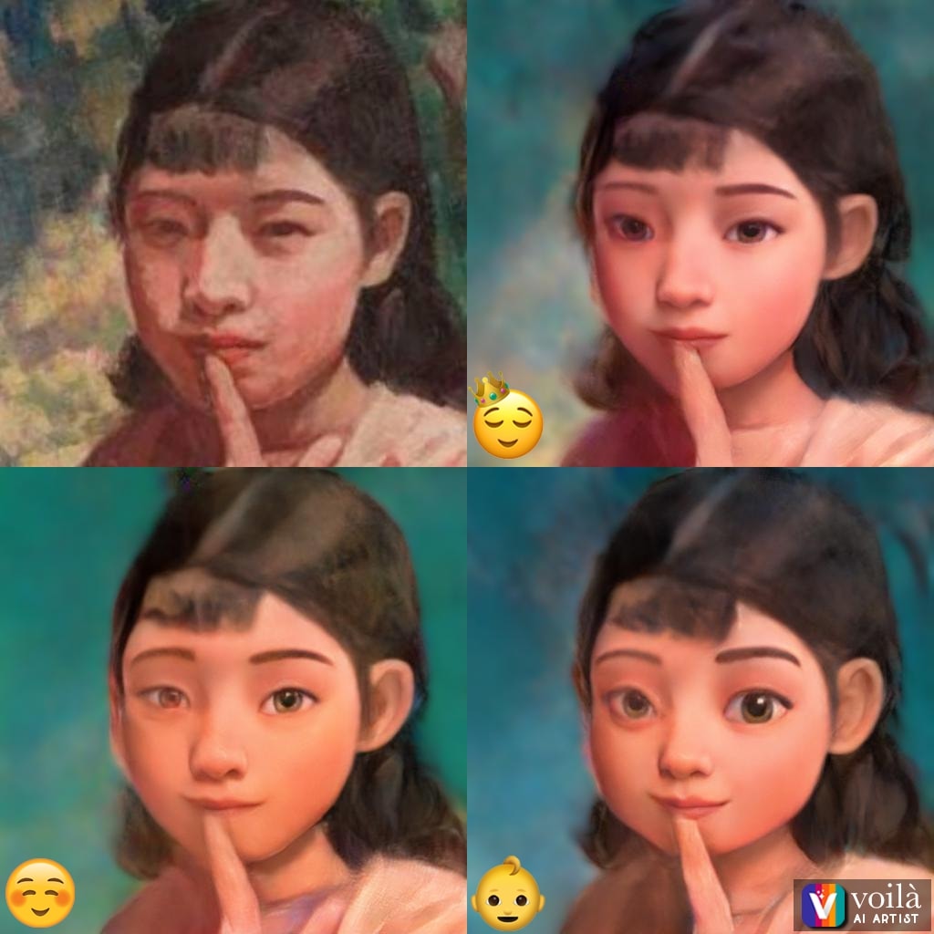 卡通化後跟畫中本尊也很接近呢😆 - Bí-su̍t Taiwan美術台灣