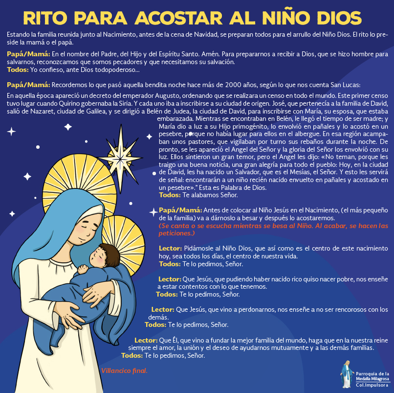 Para que puedas acostar al Niño Dios en el pesebre esta noche, te ...