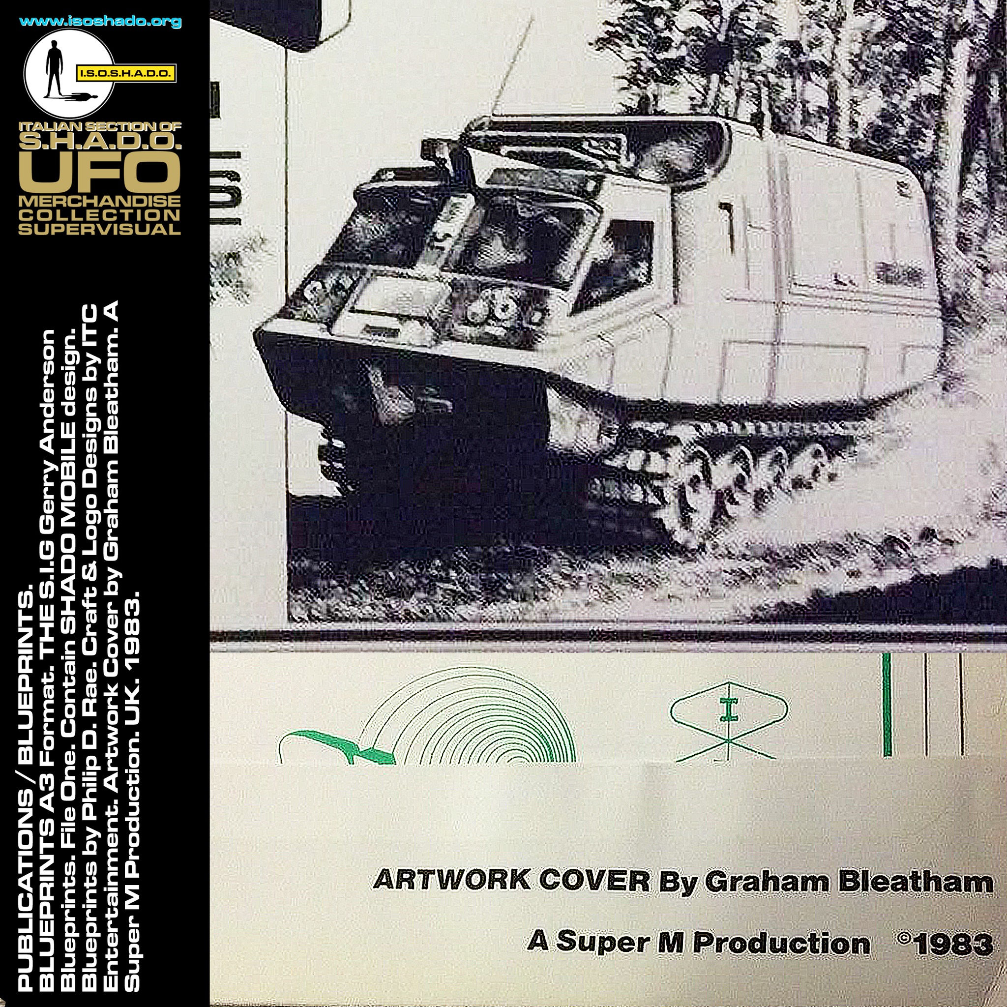 Gerry Anderson UFO blueprints A3 format