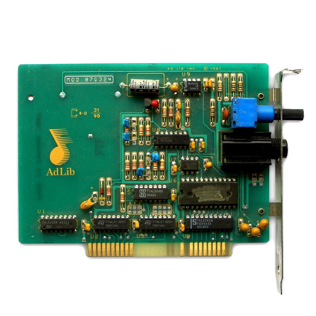 Installing an Adlib sound card into a PC in the late 80s/early 90s