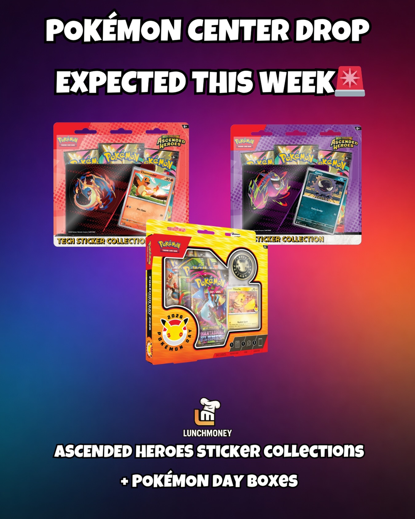 Eric Collects - 🚨 POKÉMON CENTER DROP EXPECTED 🚨 Ascended... | Facebook