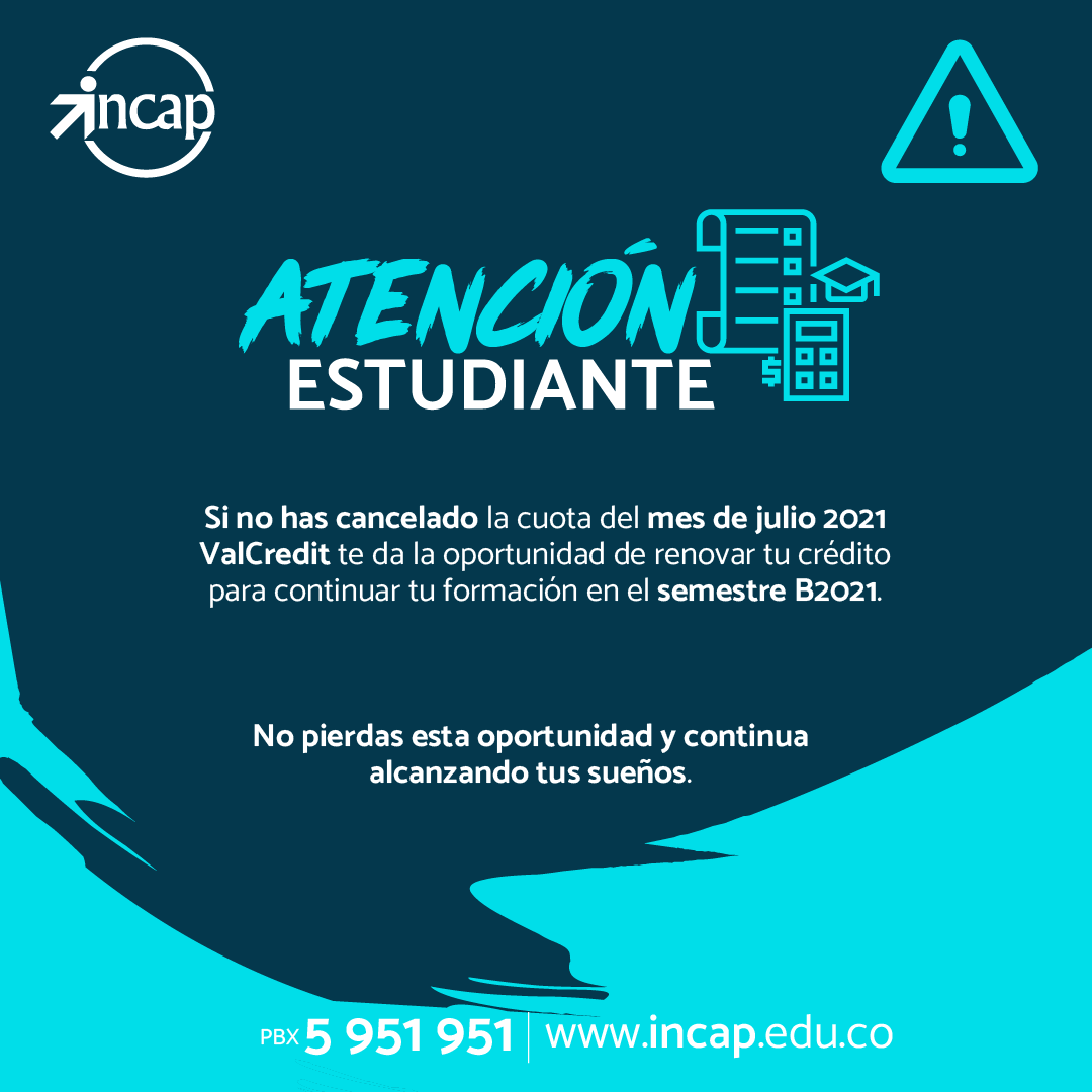 Instituto Colombiano de Aprendizaje INCAP - ⚠️ Información importante ...