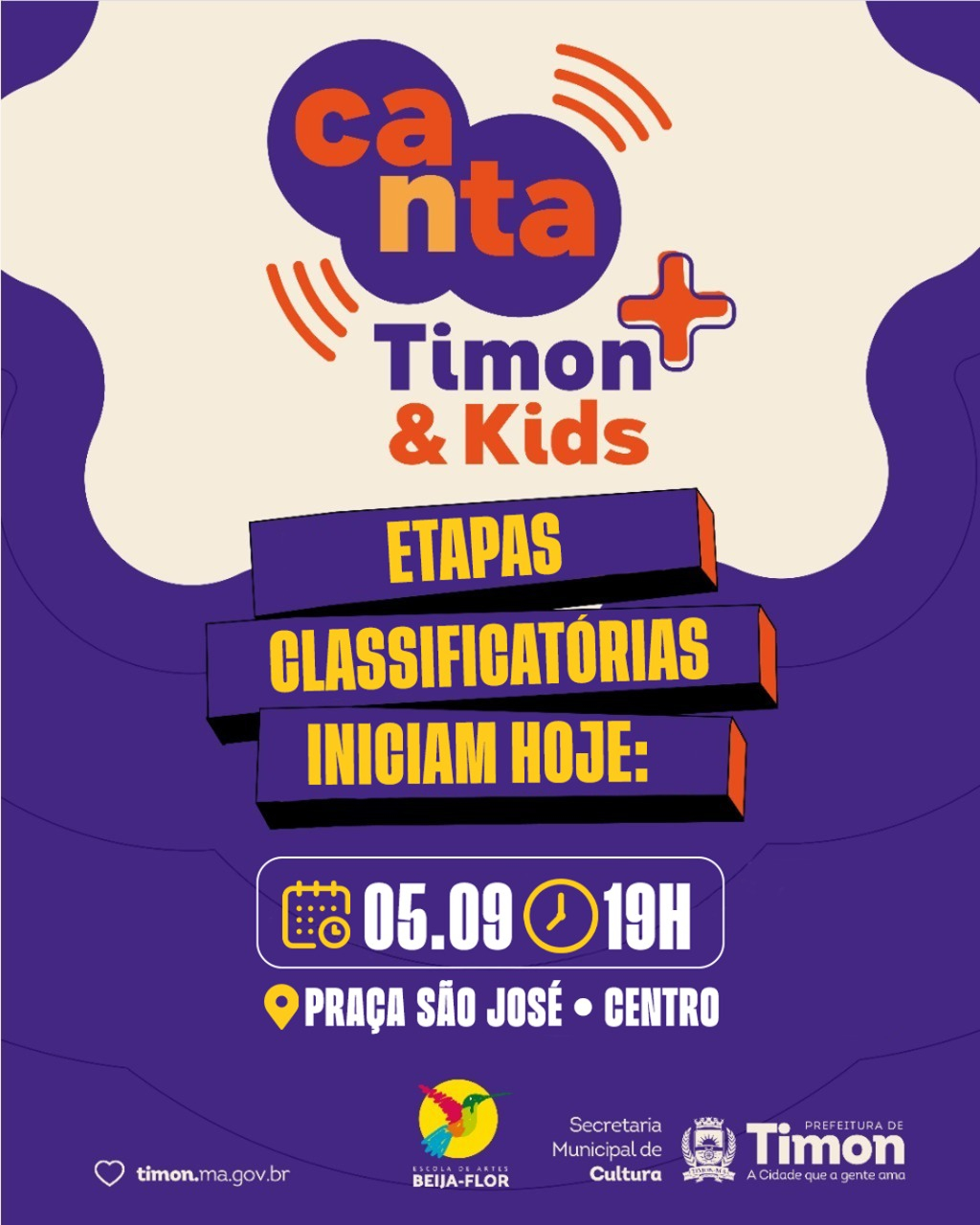 🎤🎼 Começam hoje as... - Prefeitura Municipal de Timon | Facebook
